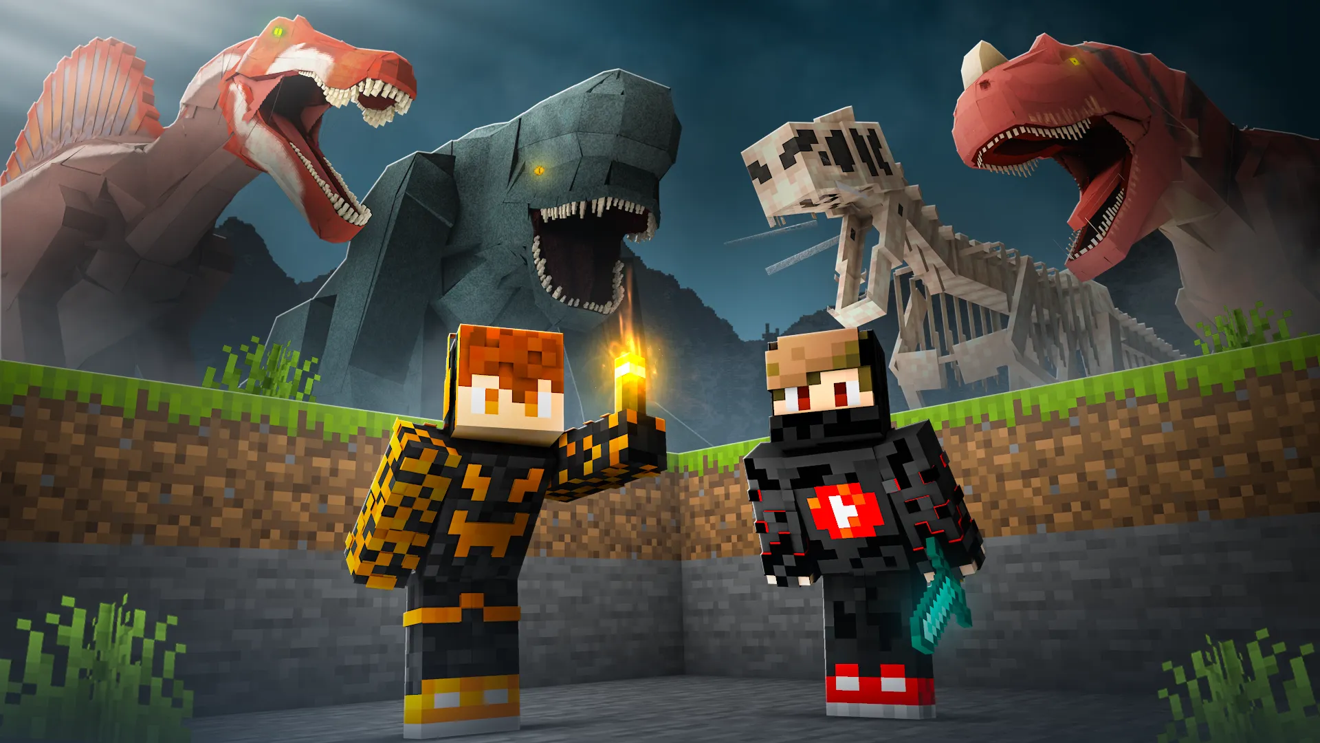 YouTube thumbnail design by ExtoArts — senpai smp end 1